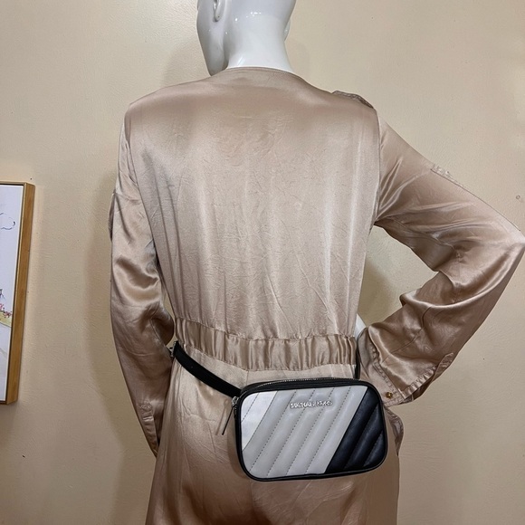 Michael Michael Kors Bags Mkrose Optic White Convertible Quilted Belt Bag NWT - Picture 8 of 16